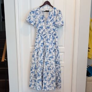 Vintage Style Floral Maxi/Midi Dress